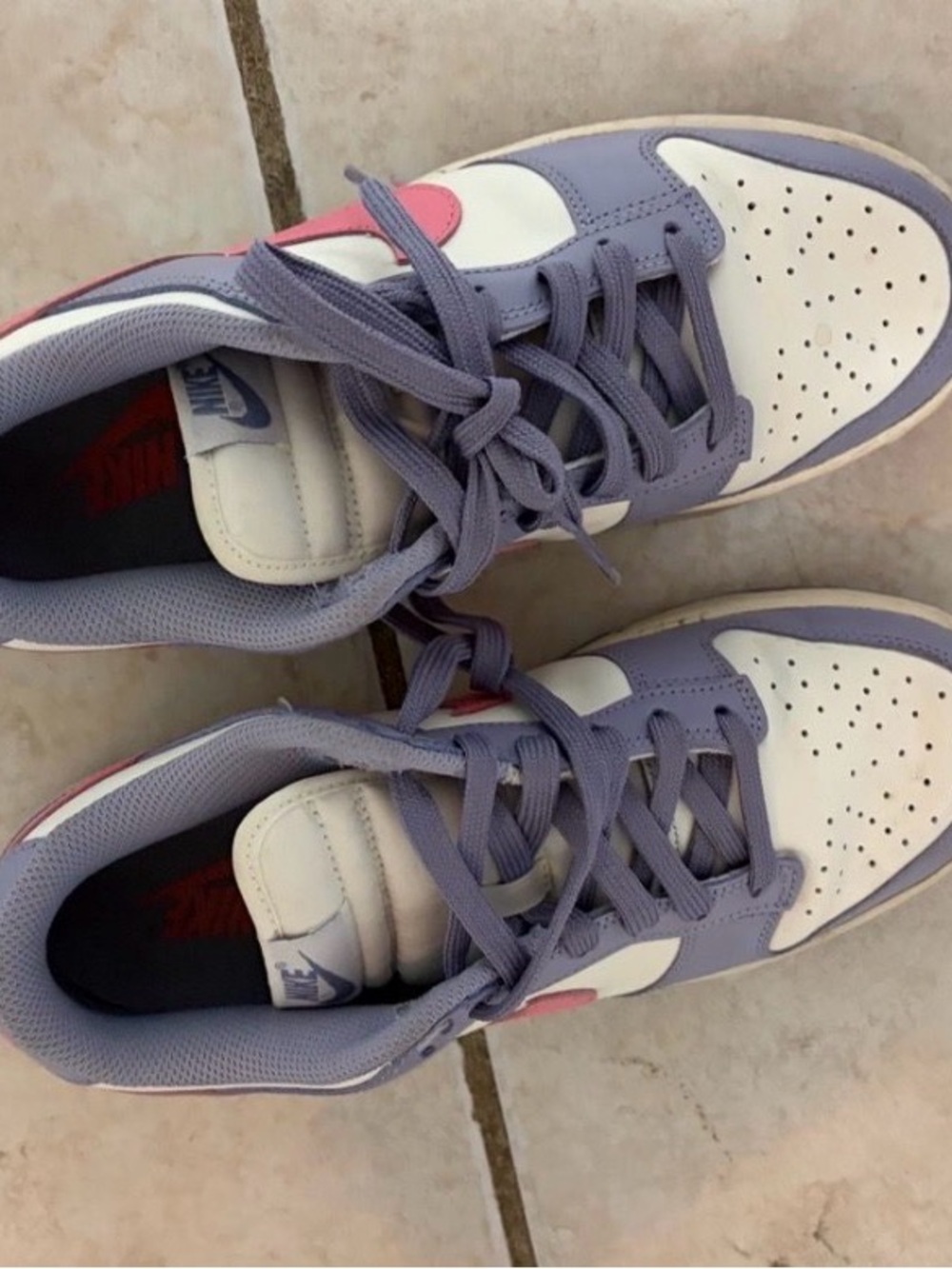 Nike Kids Low-Top Sneakers - White, Lavender & Pink Accents